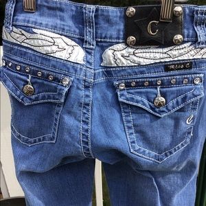 Miss C size 26 BRMJ-12-10A boot cut jeans